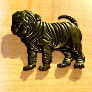 Jonette Dog Shar Pei Dog Brooch